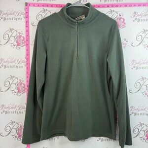 Mountain equipment sweater Collared Men's Olive Green Half-Zip Fleece Pullover